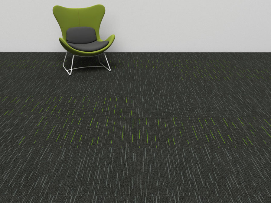 Green Grey carpet tile by harrington India