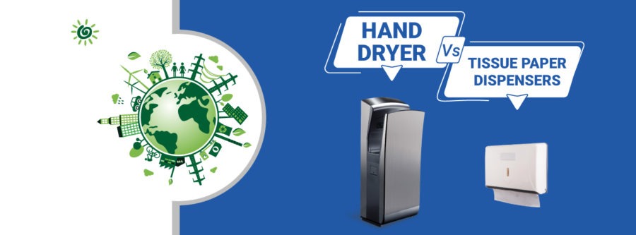 Hand Dryer vs Tissue Paper Dispenser