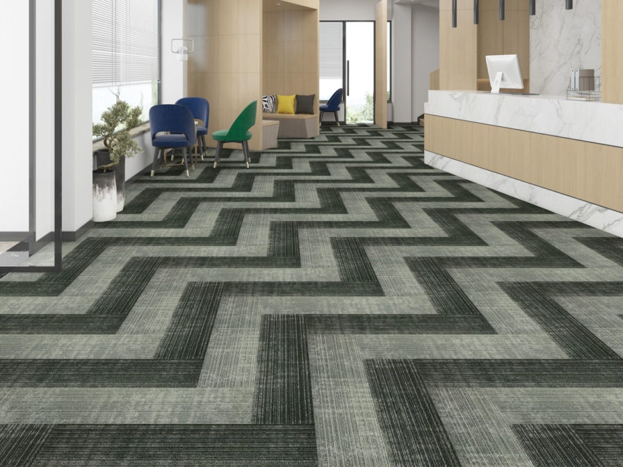 Synergy Dark and light gye carpet tiles