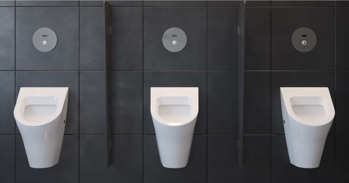 urinal sensor and flusher