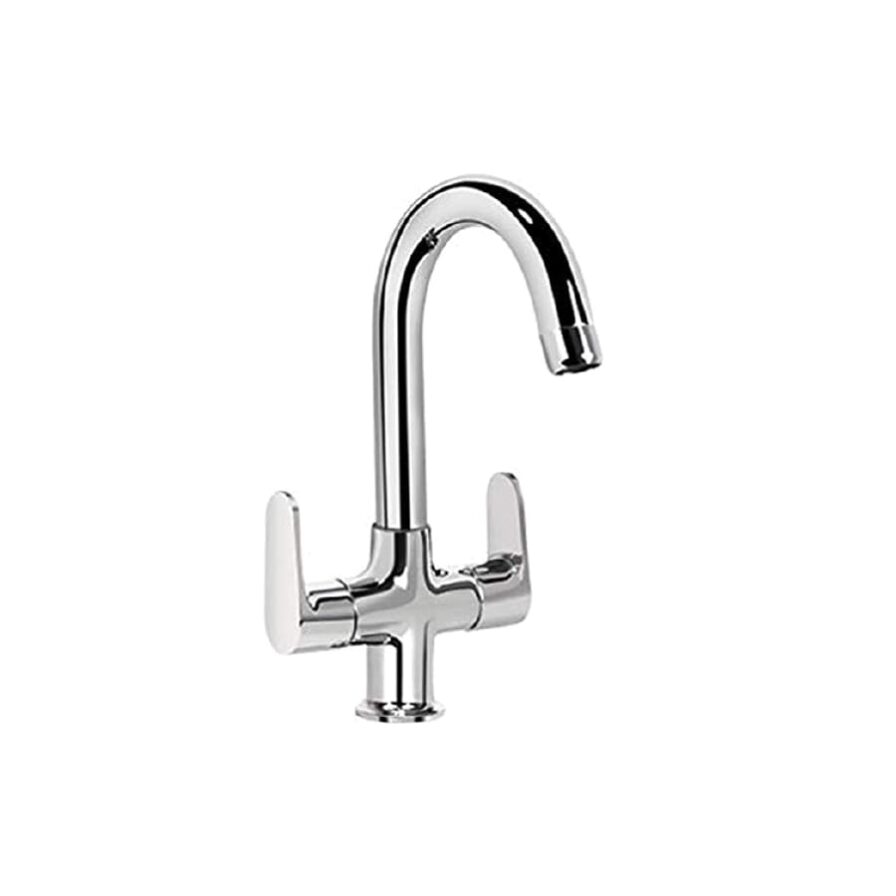 Center Hole Basin Mixer without pop-up waste with braided hose ORL-2002D