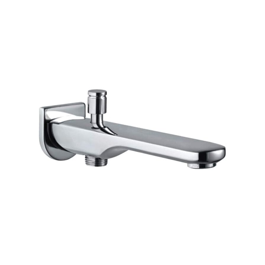 Bathtub spout with wall flange & Tipton button attachment provision for telephonic shower ORL-2009D