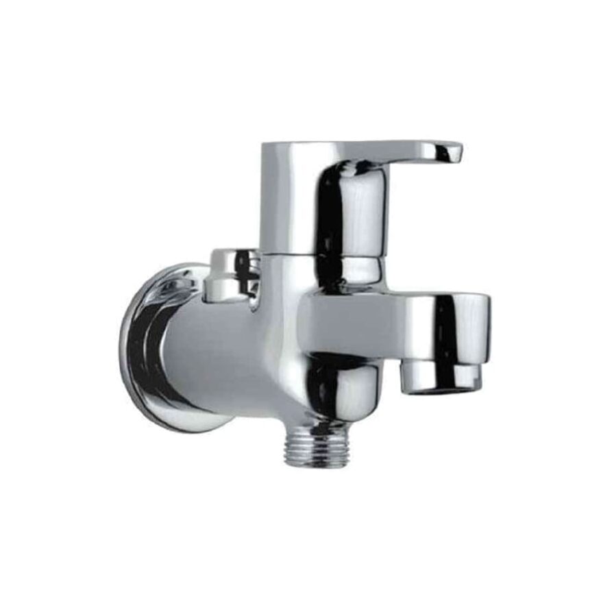 Two way bib cock with wall flange RIV-1004R