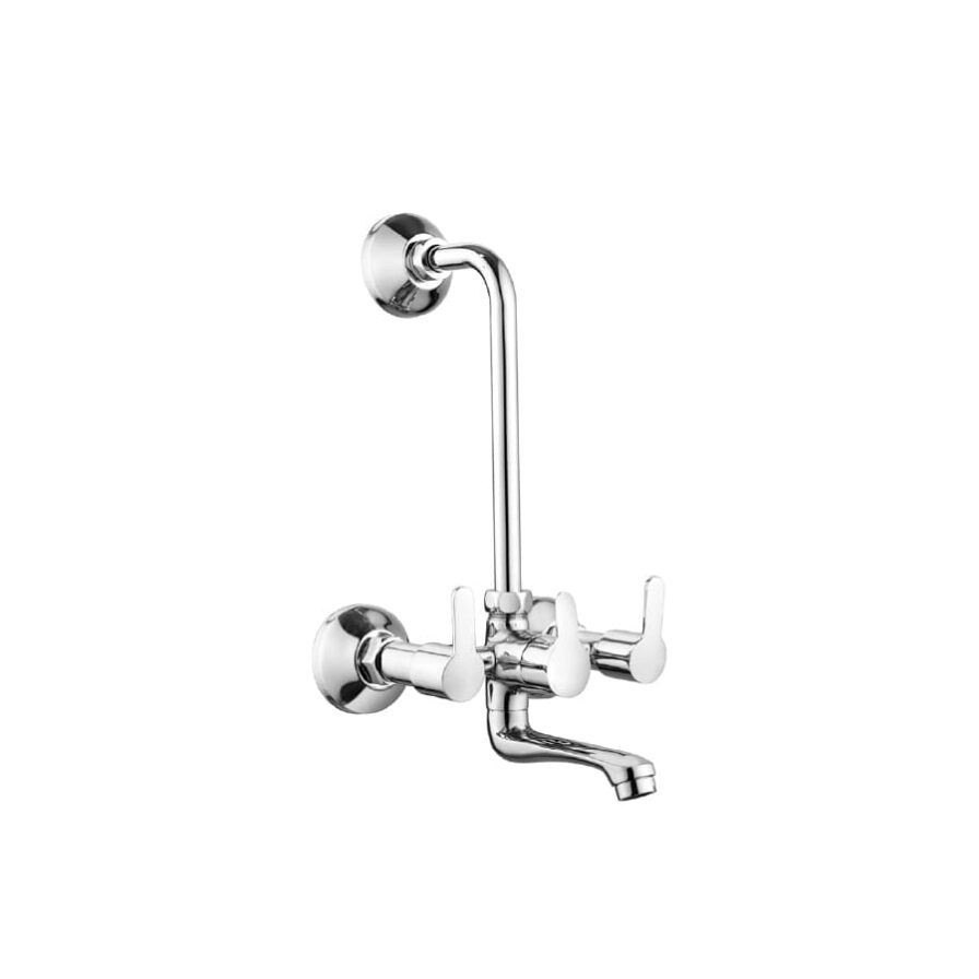 Wall mixer with bend pipe foroverhead shower RIV-1006R