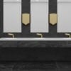 Euronics Washroom Automation Range in it's golden finish Ambria
