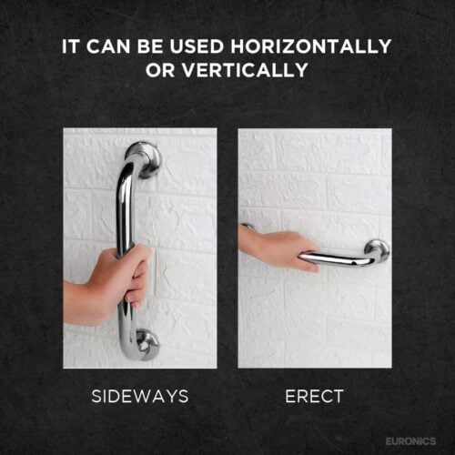 Straight Handicap Grab Bar for Washrooms EGR 1 by Euronics
