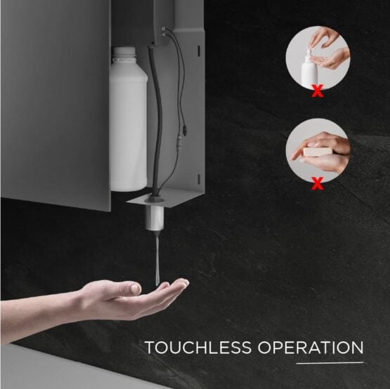 Behind Mirror Soap Dispenser for Public Washrooms Euronics India