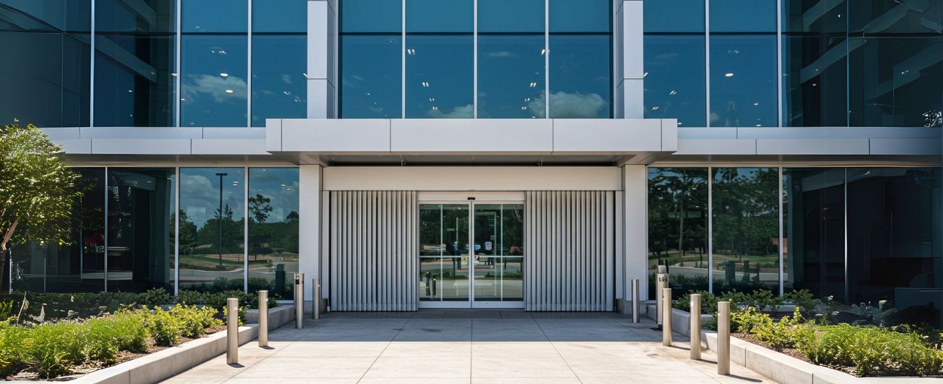 Euronics Air Curtain Installed At The Entrance of Corporate Building