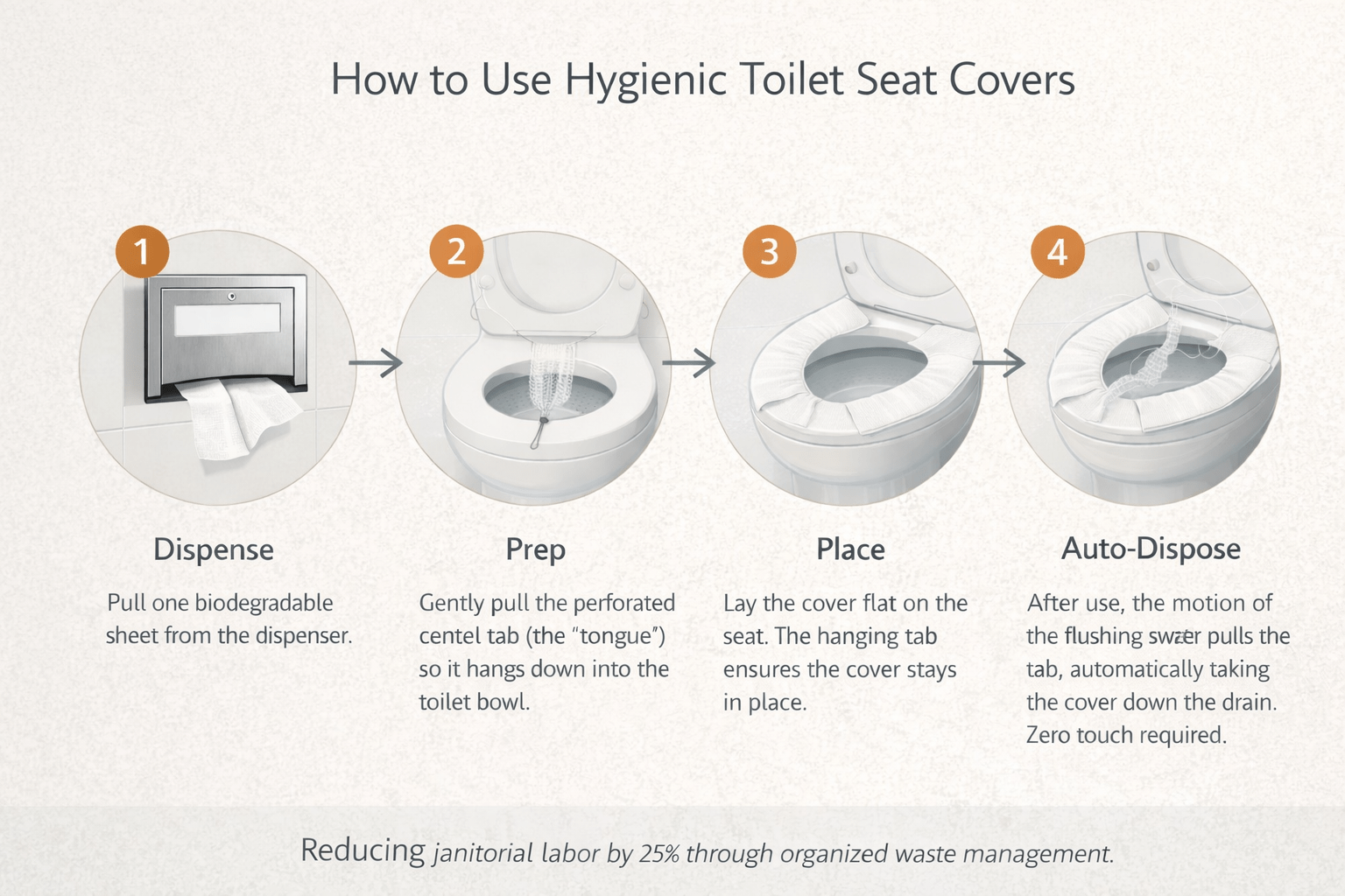 How to Use Toilet Seat cover from toilet seat cover dispenser