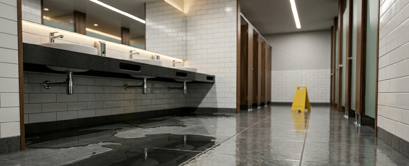 Why and How to Keep a Bathroom Floor Dry in High Use Spaces